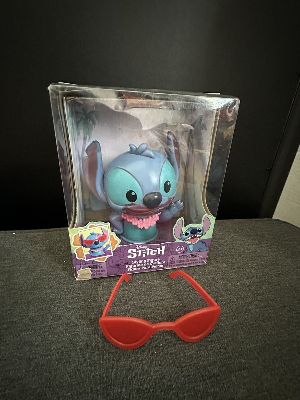 Disney Stitch Styling Figure Just Play 46223 Sunglasses Lei Box Lilo Stitch